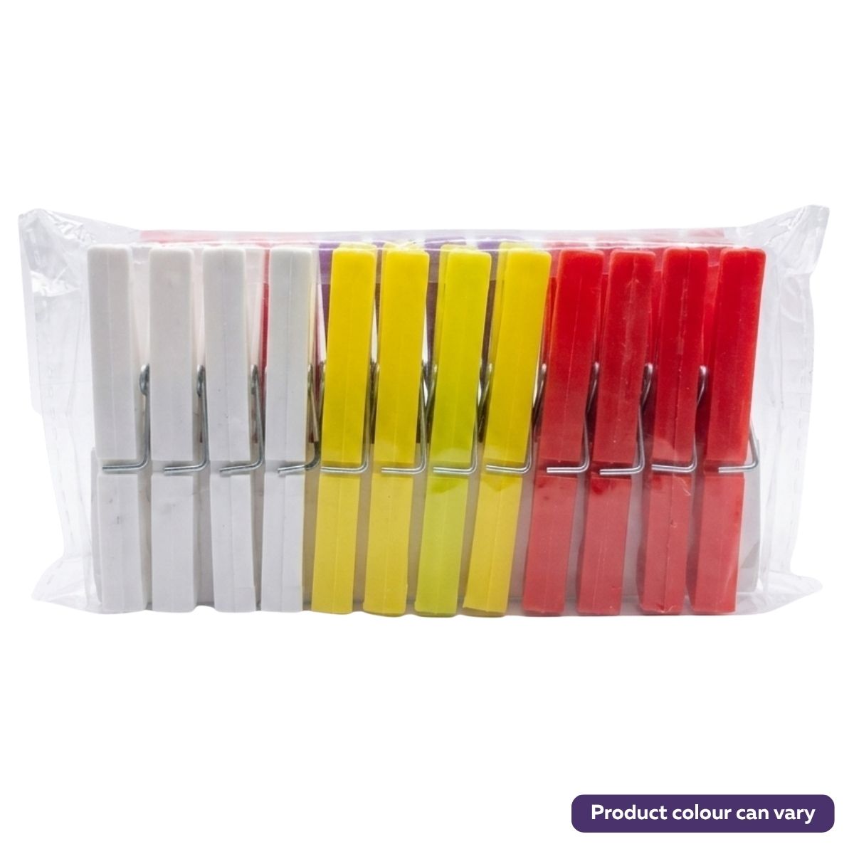 Zambak Plastik Plastic Cloth Pegs - 24Pcs by Zambak: A clear pack with 24 durable pegs in assorted colors. Note: product color may vary.