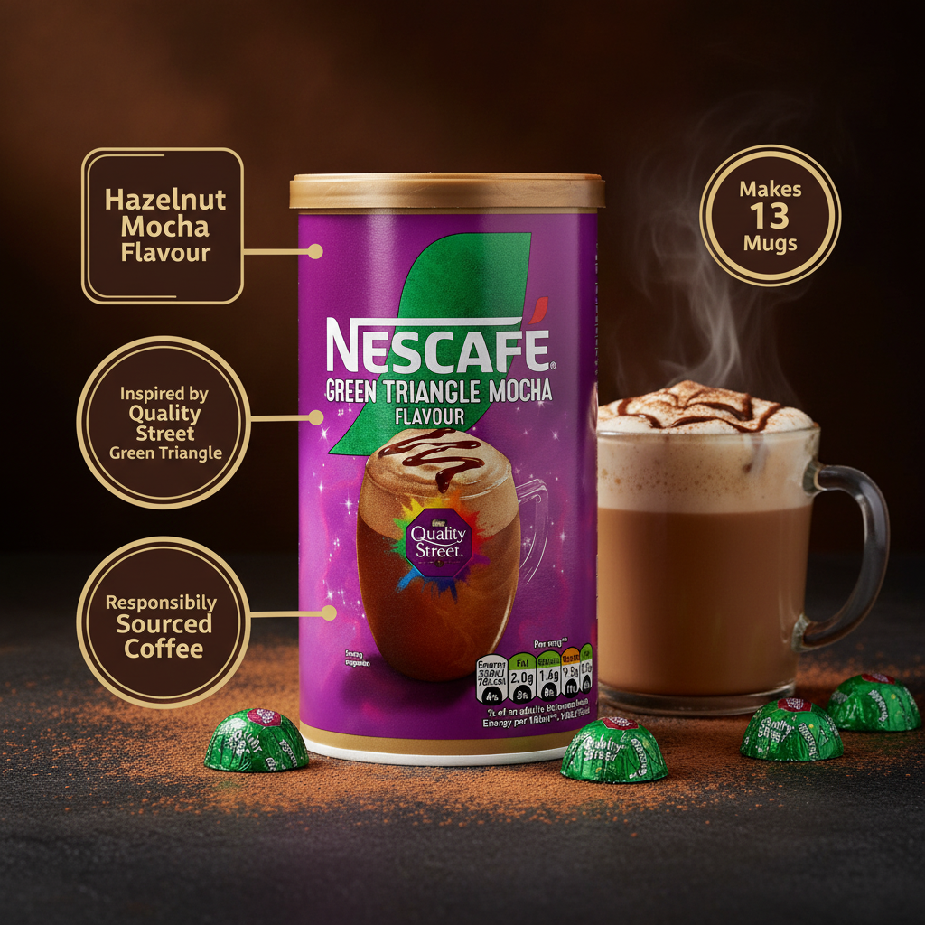 Nescafe Quality Street Green Triangle Mocha - Product Highlights