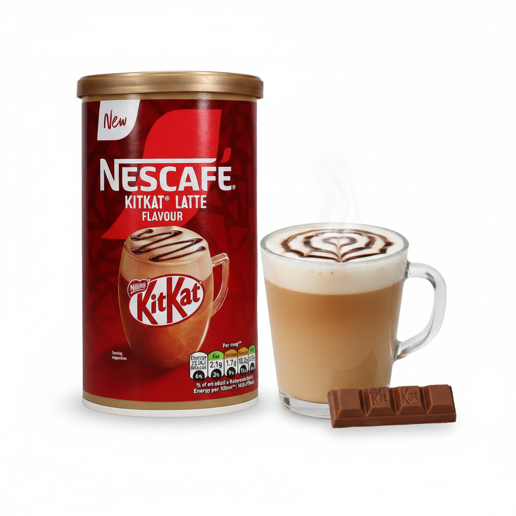 Nescafe KitKat Latte Coffee Tub 260g product highlight