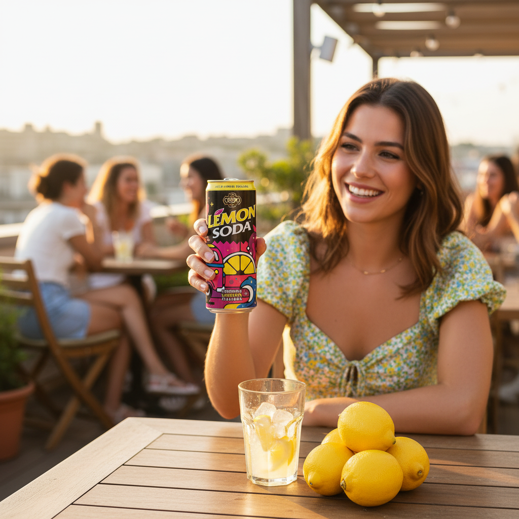 Crodo Lemon Soda - Lifestyle