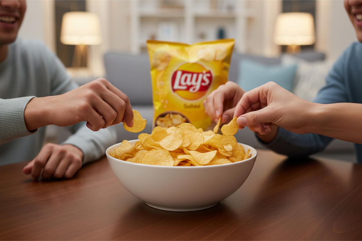 Lays Salted Crisps - Bowl Centrepiece Scene