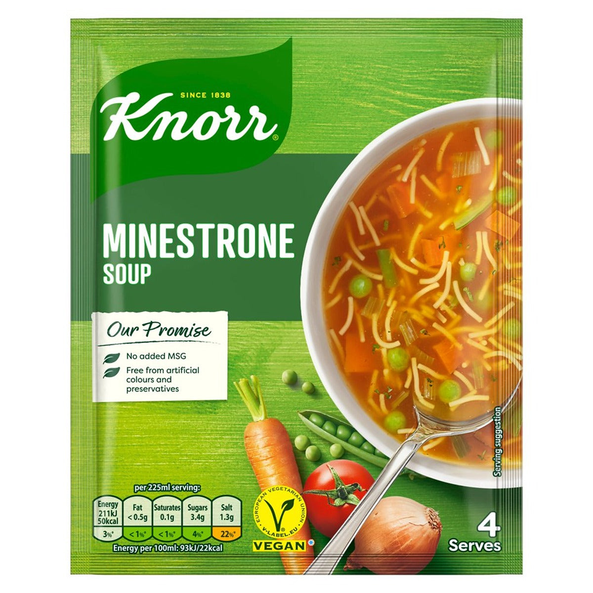 Knorr - Minestrone Packet Soup - 62g - Continental Food Store