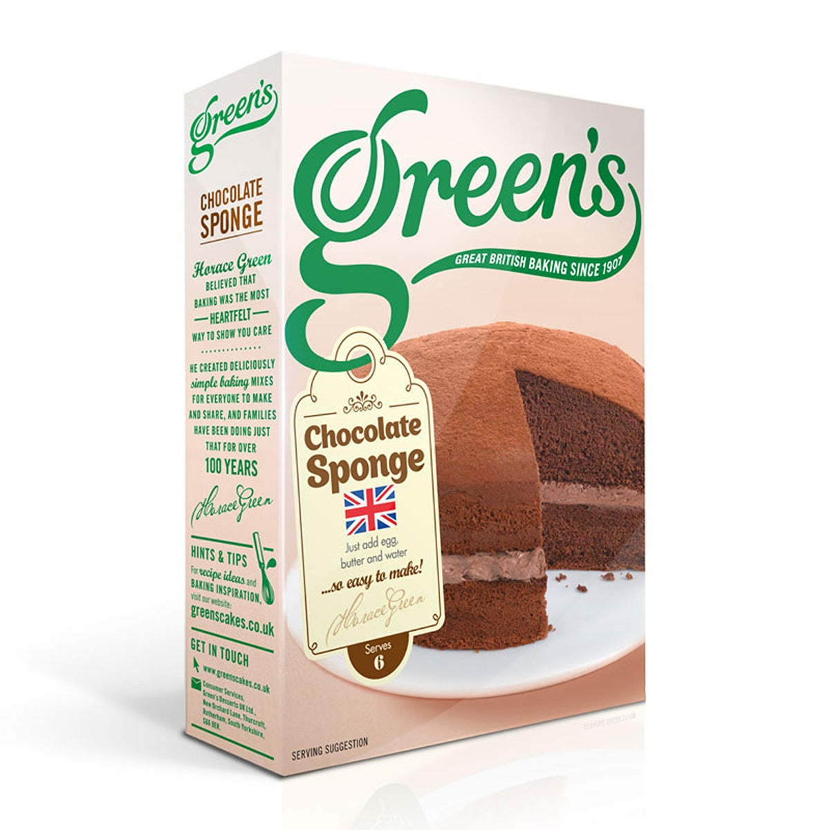 Green's - Chocolate Sponge Mix - 221g - Continental Food Store