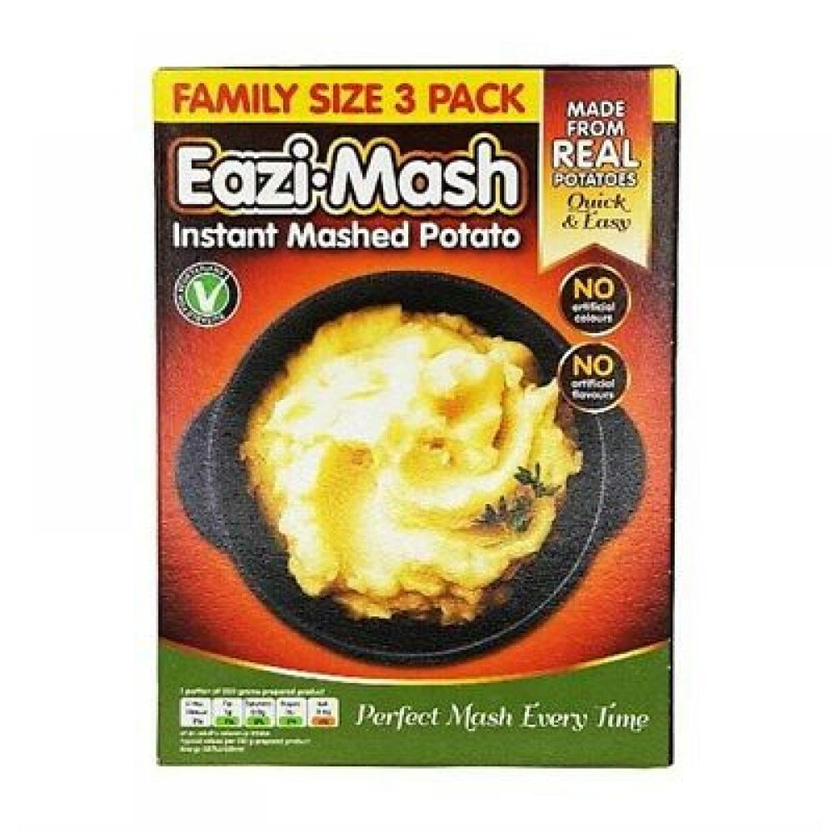 A package of Eazi Mash - Instant Mash Potato - 3 x 100g from the brand Eazi.