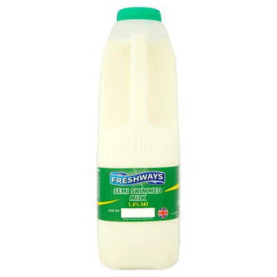 Freshways - Semi Skimmed Milk - 1L - Continental Food Store
