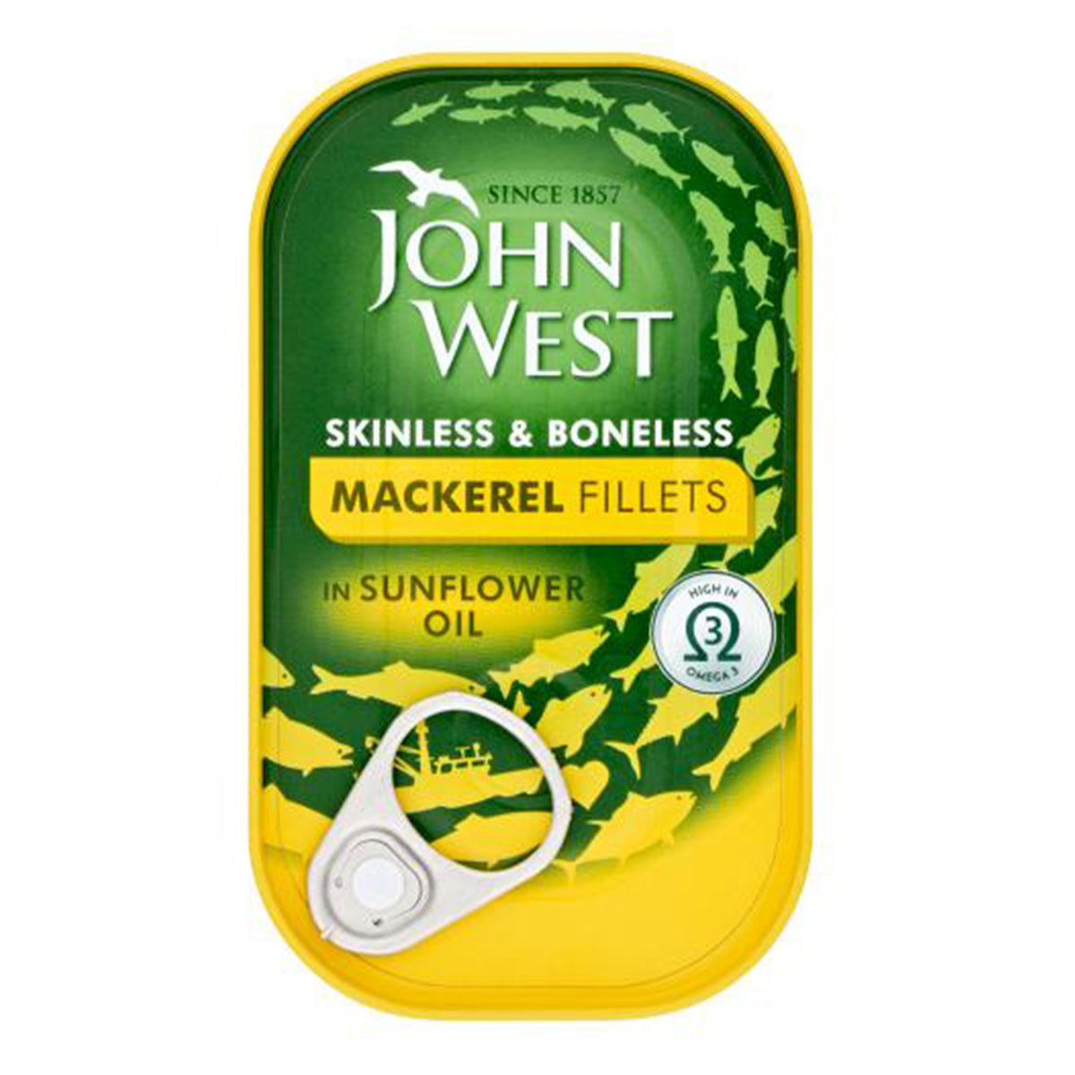 John West - Mackerel Fillets in Sunflower Oil - 125g - Continental Food Store