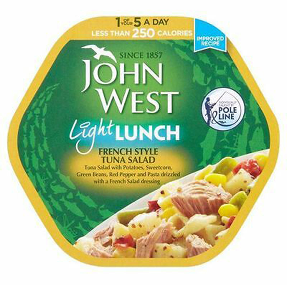 John West - Lunch on the Go French Style Tuna Salad - 220g - Continental Food Store
