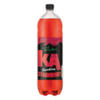 A 2L bottle of KA - Sparkling Strawberry Flavour Drink features a vibrant red liquid and a black label with bold red and white text, from the brand KA.