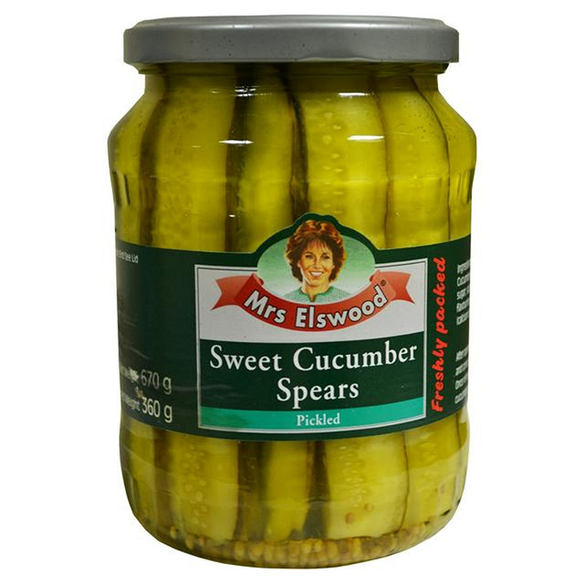 Mrs Elswood - Sweet Cucumbers Spears - 670g - Continental Food Store