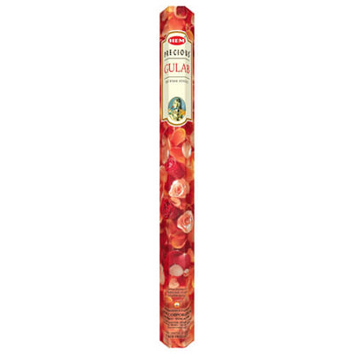 HEM Precious Rose Incense (20 Sticks) by HEM features branded packaging with rose petals and delivers a delightful floral fragrance in every stick.