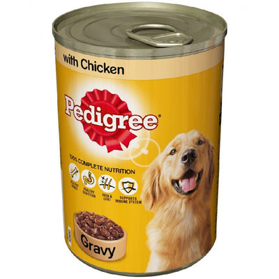 Pedigree - Wet Dog Food in Gravy Canned Tin Chicken - 400g - Continental Food Store