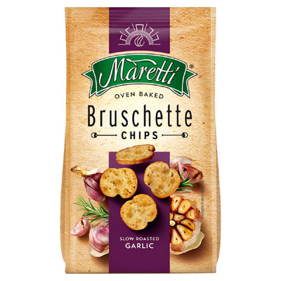 Maretti - Bruschette Oven Baked Garlic Chips - 70g - Continental Food Store