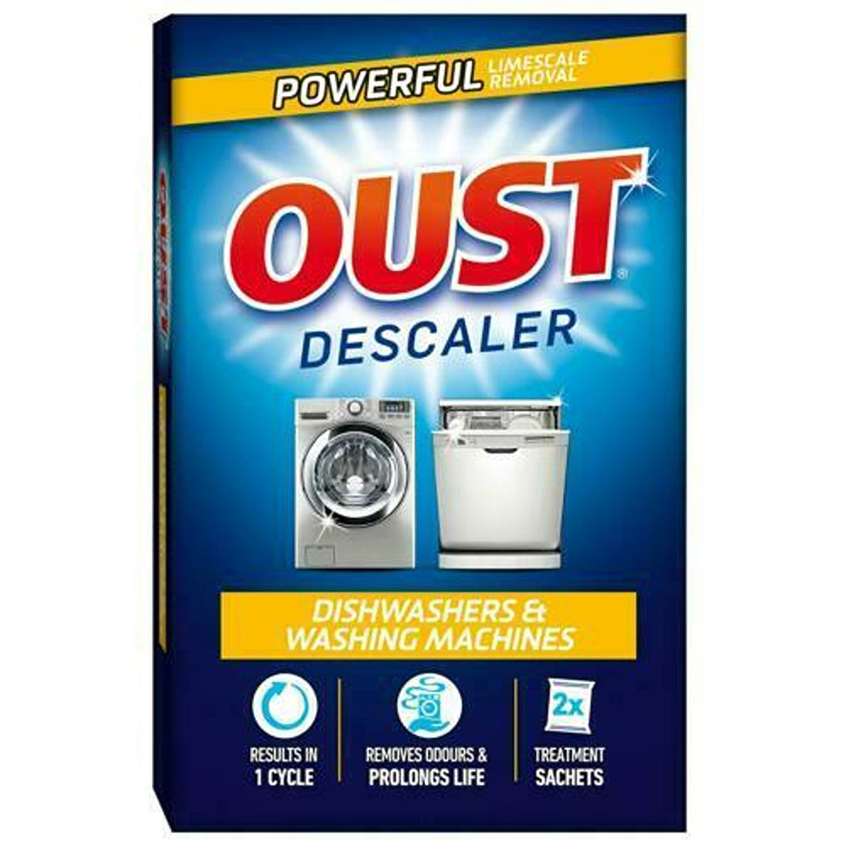 Oust - Dishwashers & Washing Machines Descaler 2 x 75g - Continental Food Store