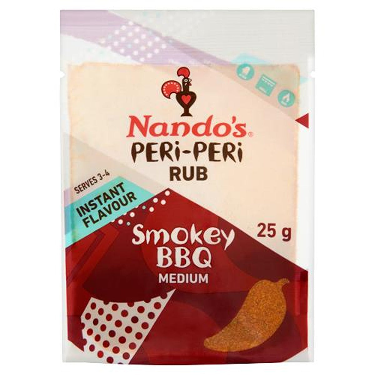 Nando's - Peri-Peri Rub Powder BBQ Flavour - 25 g.