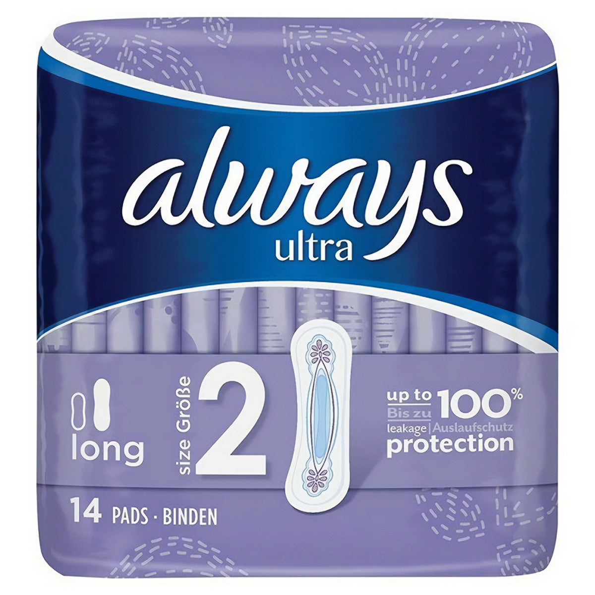 Always ultra long protection wipes -> Always Ultra Long Sanitary Towels Size 2 - 14 Pads.