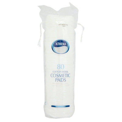 Athena - Cotton Wool Cosmetic Pads - 80pc - Continental Food Store