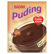 A Basak - Hazelnut & Chocolate Pudding (110g) pack shows a bowl of creamy chocolate pudding with whole hazelnuts, labeled “Fındıklı Kakaolu” and “Doğal Tanelikli.”.