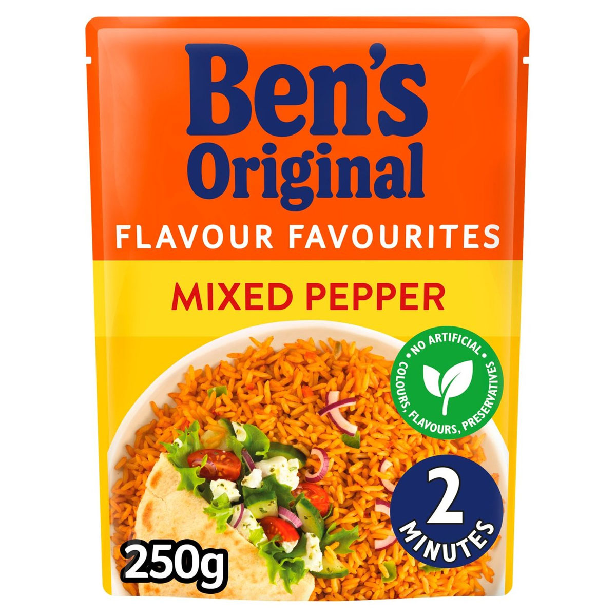 Bens Original - Mixed Pepper Microwave Rice - 250g - Continental Food Store