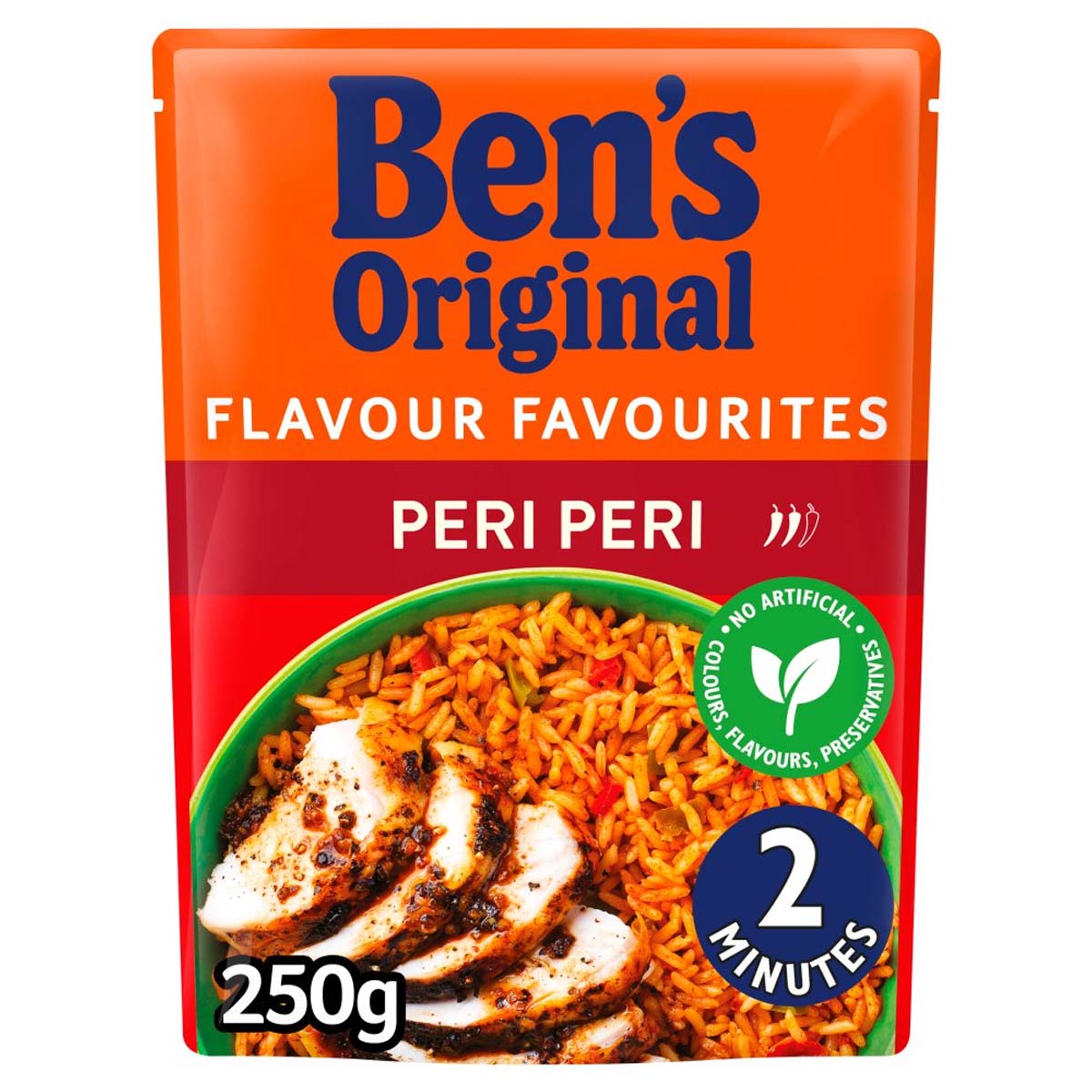 Bens Original - Peri Peri Microwave Rice - 250g - Continental Food Store