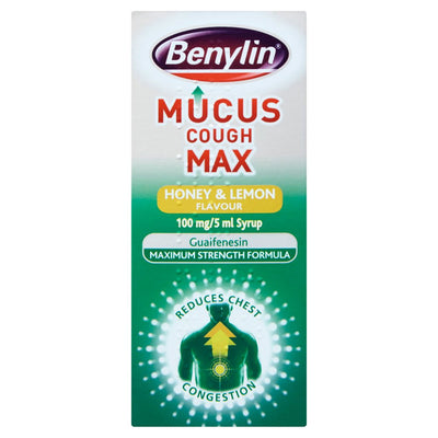 Benylin - Mucus Cough Max Honey & Lemon Flavour 100 mg/5 ml Syrup - 150ml - Continental Food Store