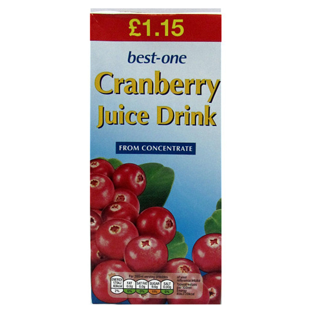 Best One - Cranberry Juice - 1L - Continental Food Store