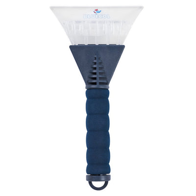 A Bluecol - Ice Scraper with a handle.