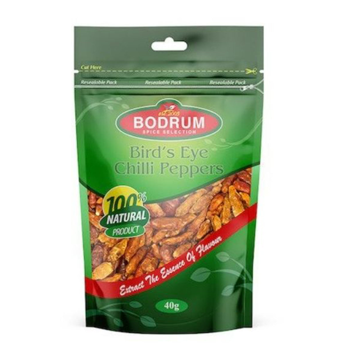 Bodrum - Birds Eye Chilli - 40g chilli peppers.