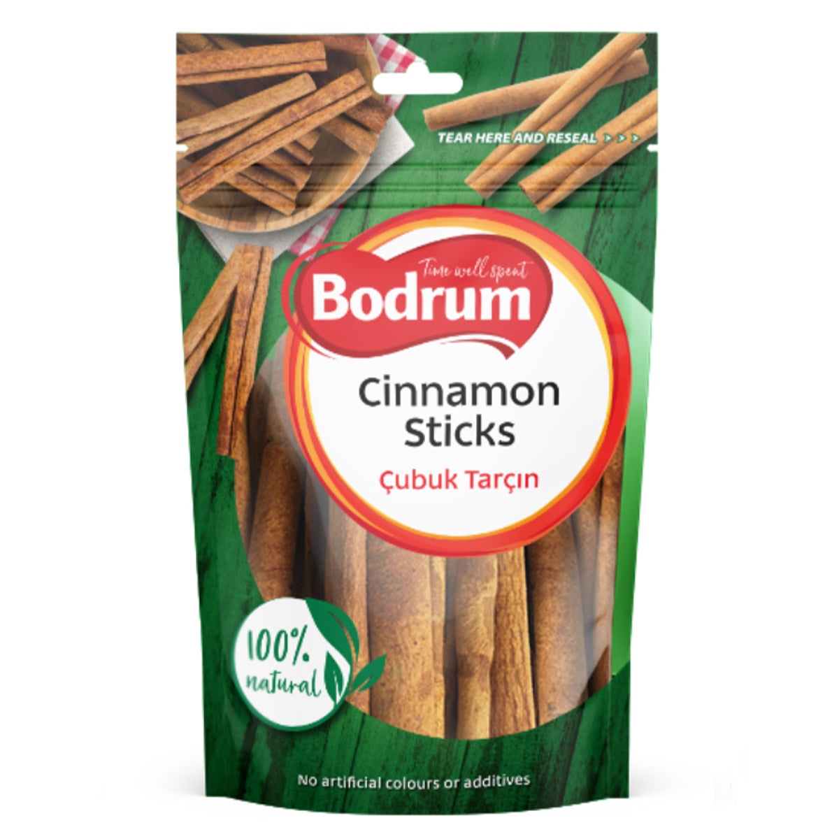 Bodrum Cinnamon Quills in a bag.