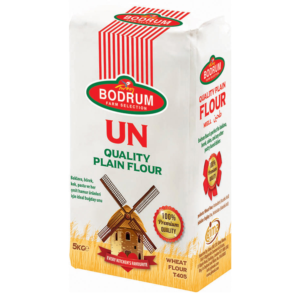 Bodrum un quality plan flour.