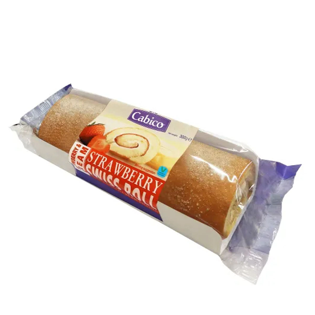 Cabico - Strawberry Swiss Roll - 300g - Continental Food Store