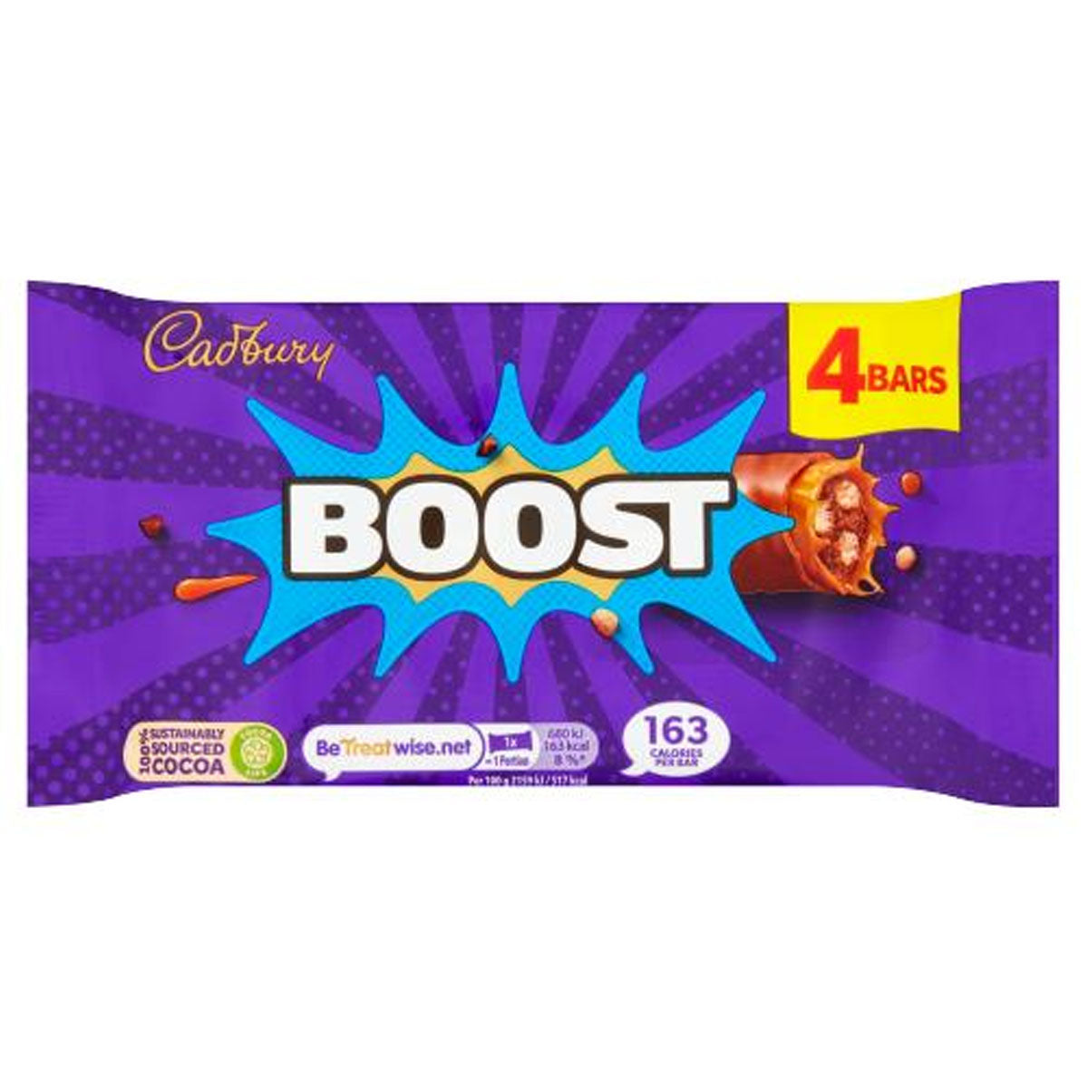 Cadbury - Boost Chocolate Bar 4 Pack - 126g - Continental Food Store