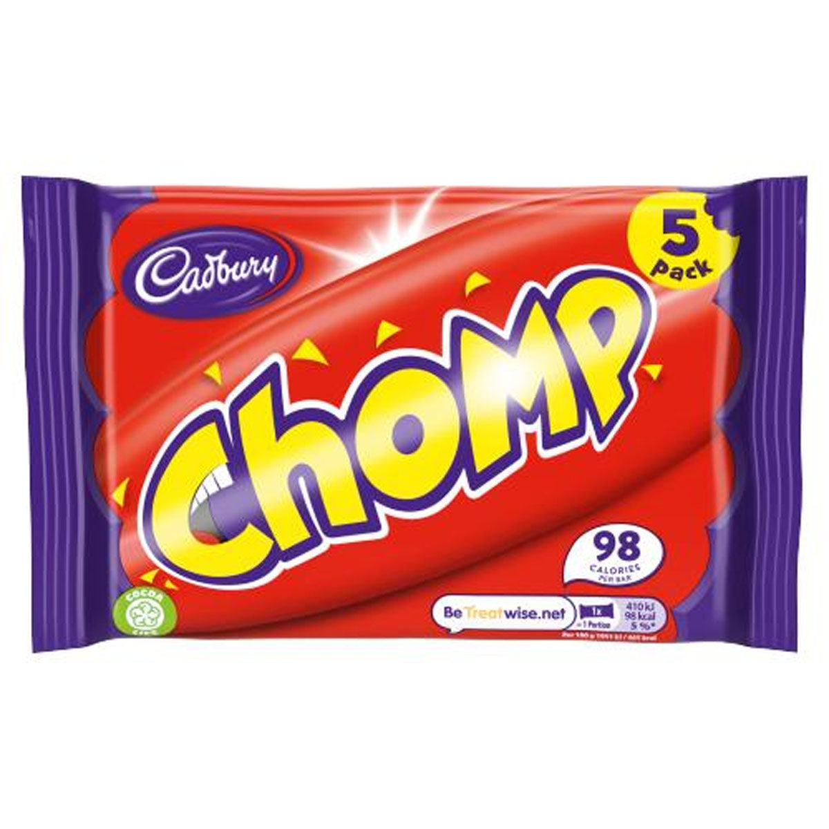 Cadbury - Chomp Bar - 5 Pack 105g - Continental Food Store
