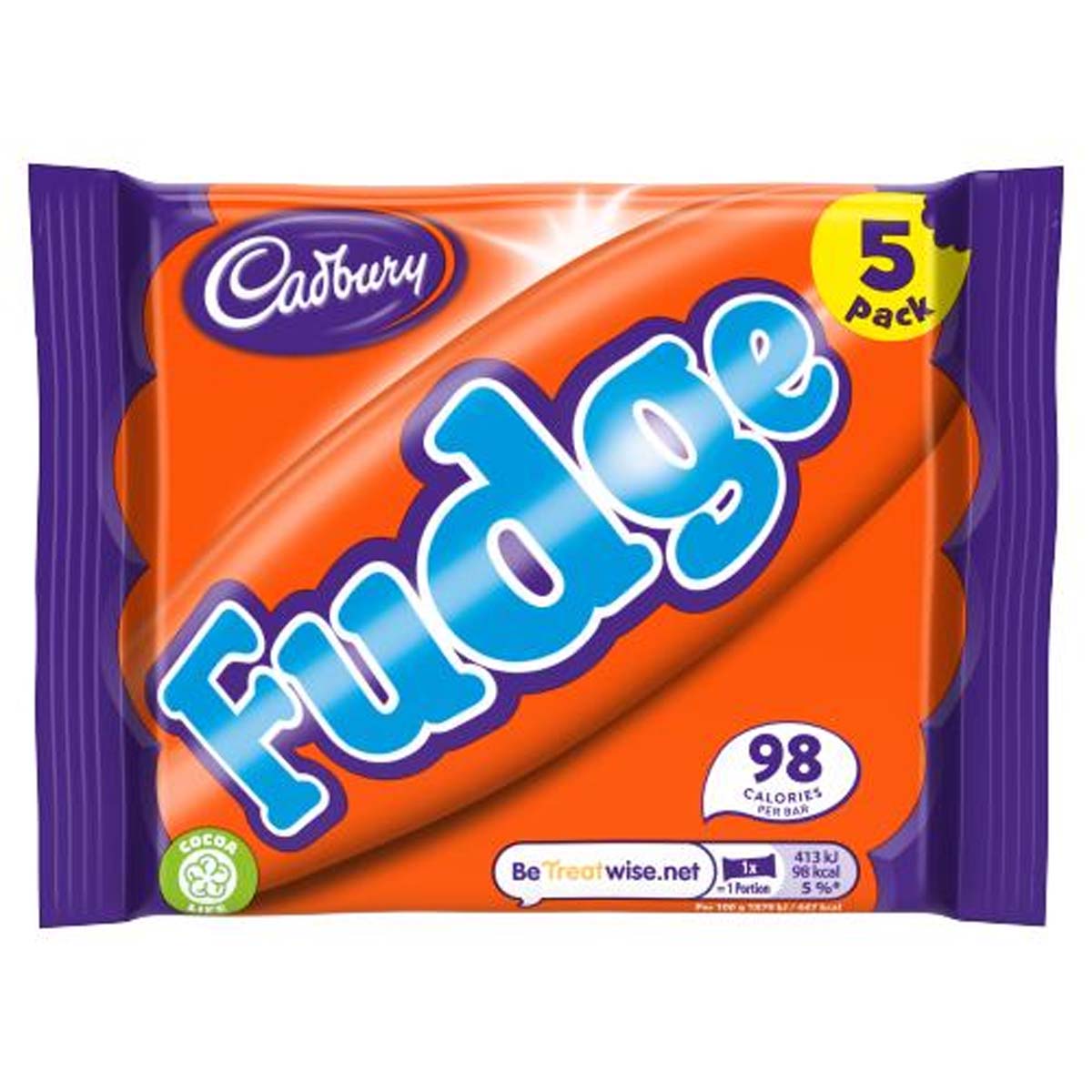 Cadbury - Fudge Bar - 5 Pack (110g) - Continental Food Store