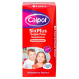Calpol - SixPlus Sugar Free Strawberry Flavour 6+ Years 100ml offers colour-free, gentle paracetamol suspension for pain and fever relief in kids aged 6+, with a sugar free formula.
