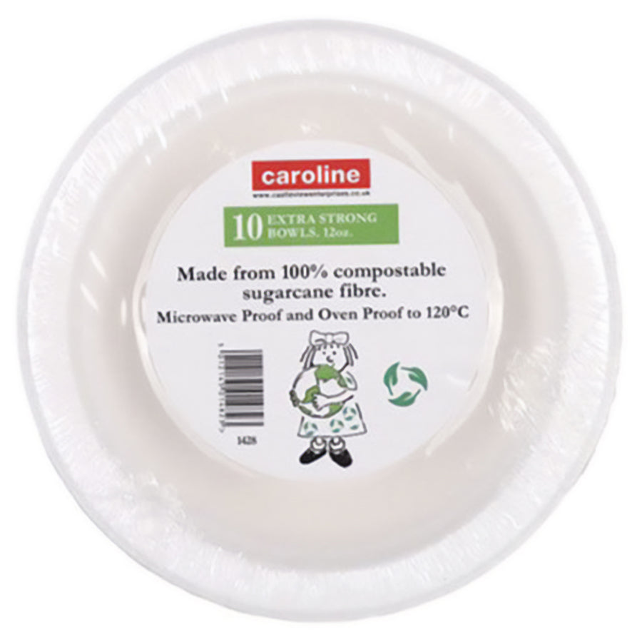 Caroline - Extra Strong Paper Bowls 12oz - 10 Pack - Continental Food Store
