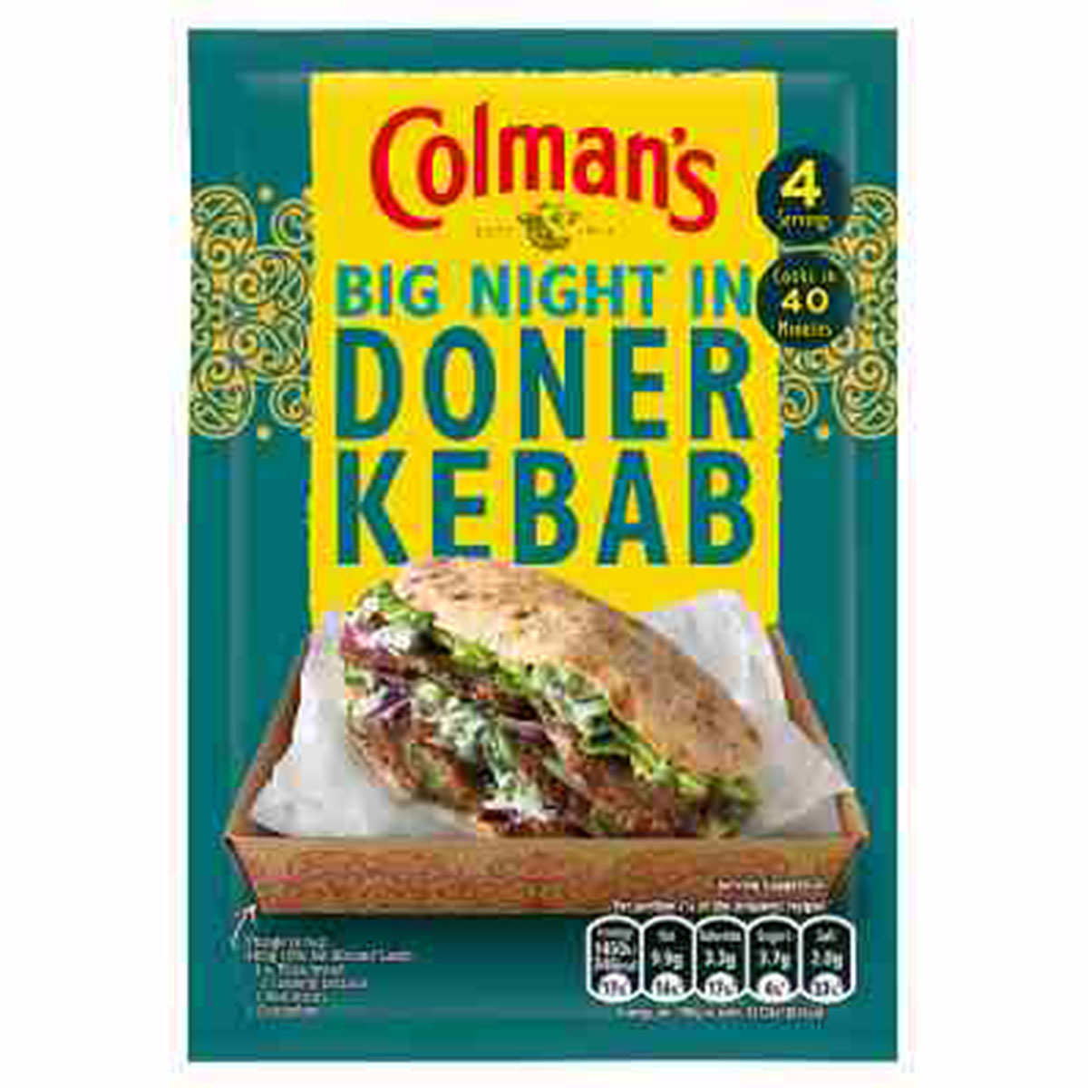 Colman's - Big Night In Recipe Mix Doner Kebab - 38g - Continental Food Store