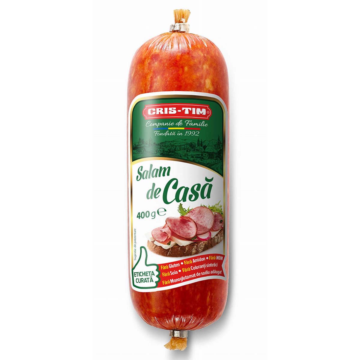 Cris-Tim - Salam de Casa - 400g - Continental Food Store