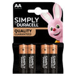 Duracell - Simply AA Batteries - 4 Pack - Continental Food Store