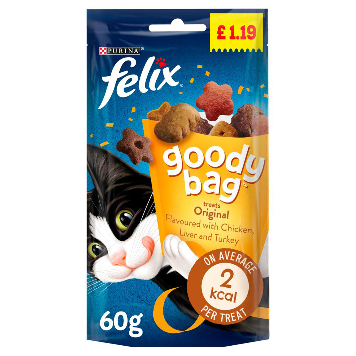 Felix - Goody Bag Cat Treats Original - 60g - Continental Food Store
