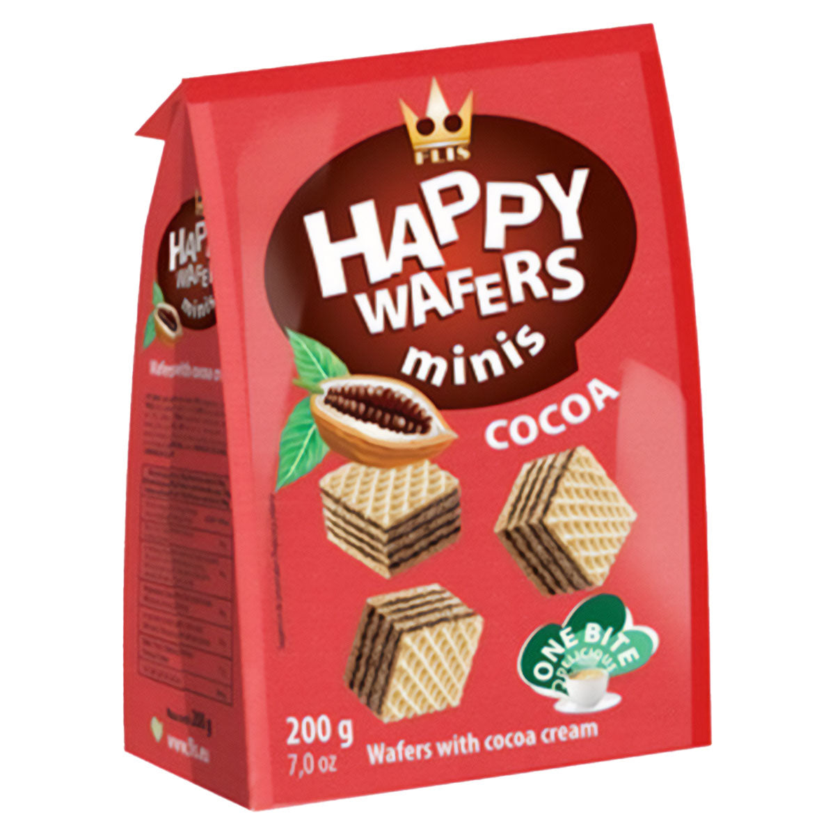 Flis - Happy Wafers Stuffed with Cocoa - 200g - Continental Food Store