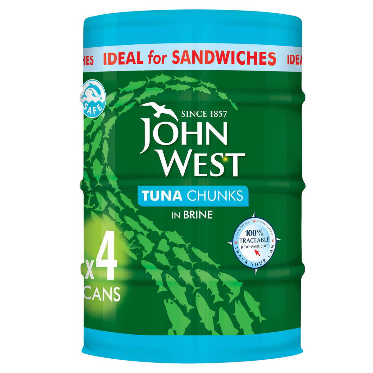 John West - Tuna Chunks In Brine - 132g - Continental Food Store