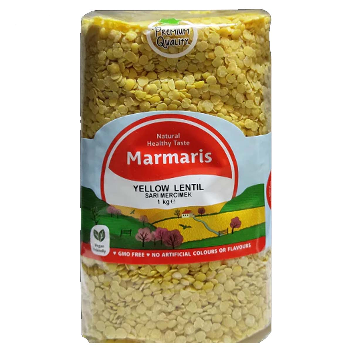 Marmaris - Yellow Lentils Split - 1kg - Continental Food Store