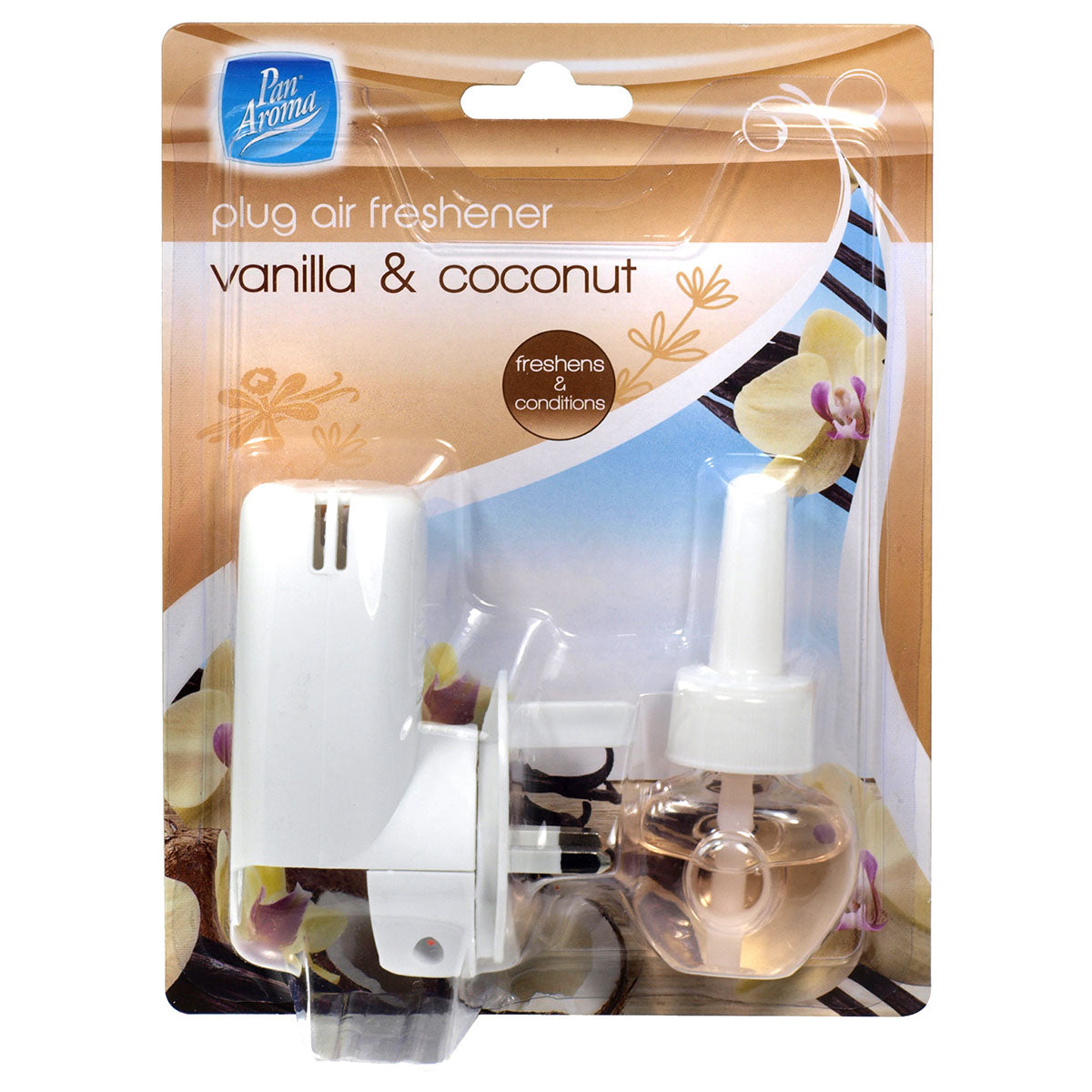 Pan Aroma - Plug In Vanilla  & Coconut - 20ml - Continental Food Store