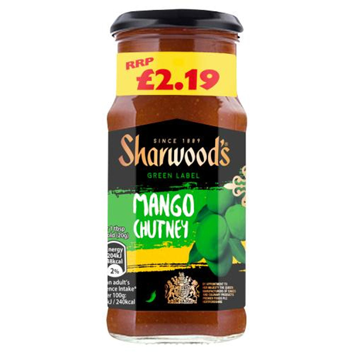Sharwood's - Green Label Mango Chutney - 227g - Continental Food Store
