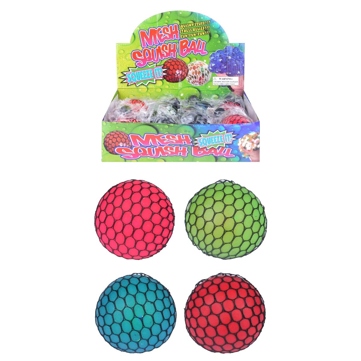 Mesh - Squish Ball - 4pcs - Continental Food Store