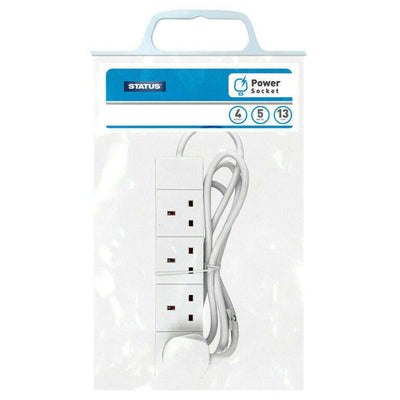 Status - 4 Way 5 Meter Extension Lead - 1pcs - Continental Food Store