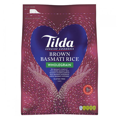 Tilda - Brown Basmati Rice - 5kg - Continental Food Store