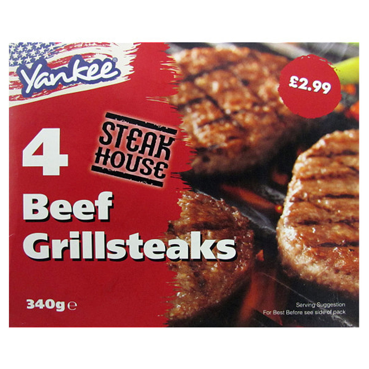 Yankee - Steakhouse Beef Grillsteaks - 340g - Continental Food Store