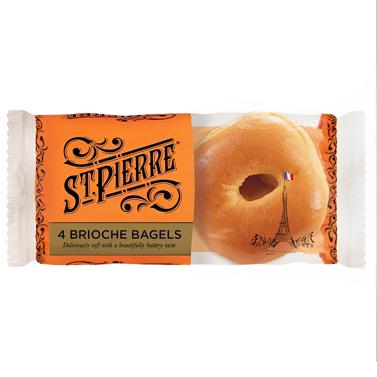 St Pierre - Brioche Bagels Pre-Sliced - 4pcs - Continental Food Store